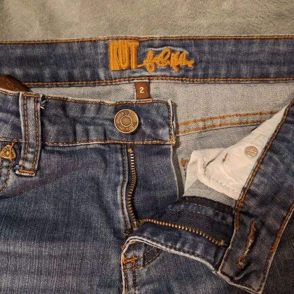 Kut From The Kloth Cut-Off Shorts Women 2 Blue Denim Gidget Daisy Dukes - Picture 3 of 11